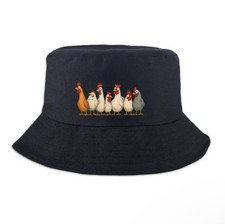 Unisex Bucket Hat mit Huhn motiv für Jugendl...
