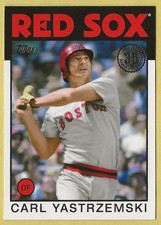 2021 Topps Update Carl Yastrzemski 1986 35th Anniversary Boston Red Sox 86B-44