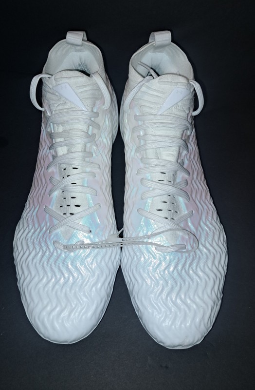 Under Armour Spotlight Pro MC Football Cleats Men's Size 13 Iridescent White