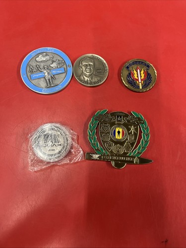 US ARMY CHALLENGE COIN LOT OF 5 #4 SEAL CAG SOF RANGER