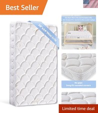 Colchón Mini Cuna - 38x24x4 Pulgadas - Doble Cara con Soporte Firme y Comodidad F...