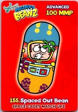 2002 Moose Enterprises 155. SPACED OUT BEAN Mighty Beanz card Free Ship