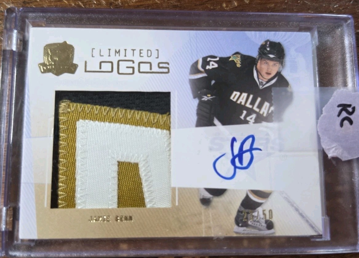 2009-10 UD The Cup Limited Logos /50 Auto PATCH Rookie Jamie Benn Stars RC