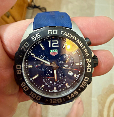 TAG Heuer Formula 1 Blue Dial Quartz Chronograph Date 43mm Rubber Strap