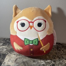  NEW Squishmallow Jaydelle the Owl Back to School 8 Inches Plush Kellytoy w/Tag