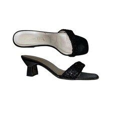 Vintage Prada 1998 A/W Lurex Satin Sandals