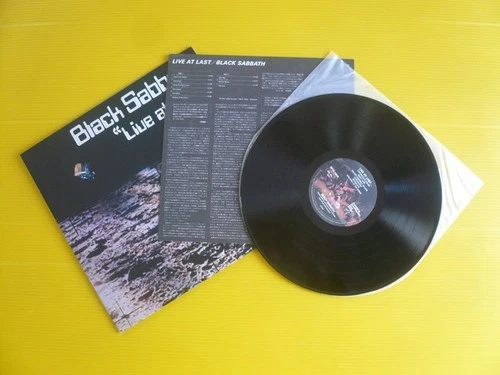 Japan No Obi 33rpm 12" 1st Press Record / Black Sabbath / Live at Last / NM