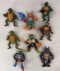 Vintage 1988-1991 Teenage Mutant Ninja Turtles TMNT Figures: Triceraton, Rappin