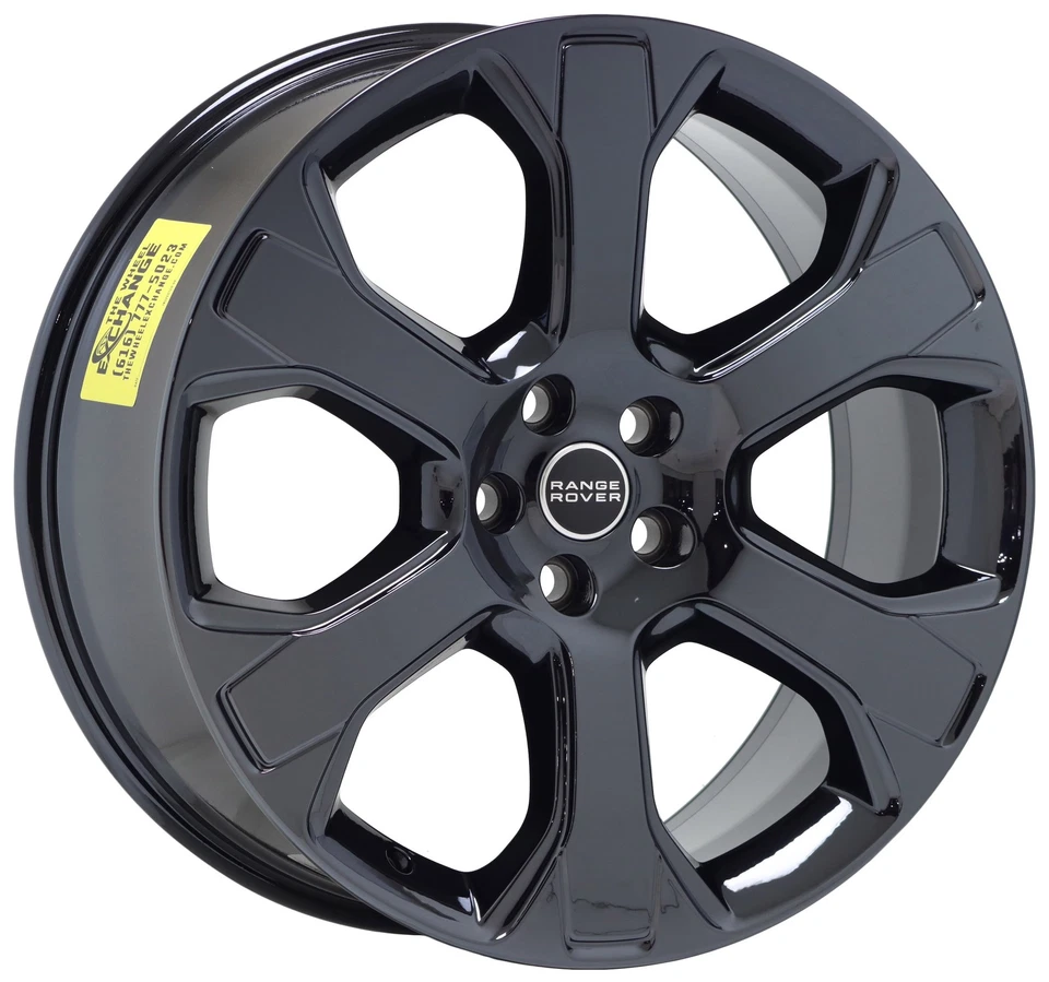 22" Land Range Rover Black Chrome wheels rims Factory OEM set 4 72268 EXCHANGE - Image 3 of 4