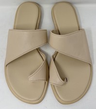 Vince Lukas Slide Thong Sandals Women's Birch Sand Size US 8M / EU 38.5