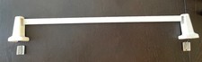 Vintage White Ceramic Towel Bar Rod Rack Post Holders Bracket Screw in Drywall