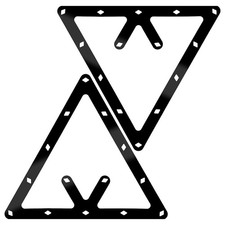 2 Pcs Magic Ball Rack 8-Ball, 9-Ball  10-Ball Ball Billiards Triangle Rack S...