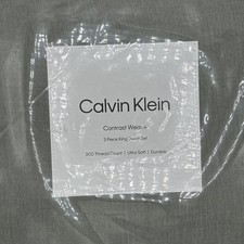 NEW Calvin Klein Contrast Weave Green KG DUVET