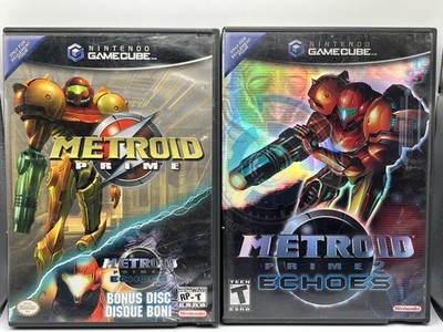 Metroid Prime Bonus Disc & Echoes Bundle (GameCube, 2004) Complete - Tested