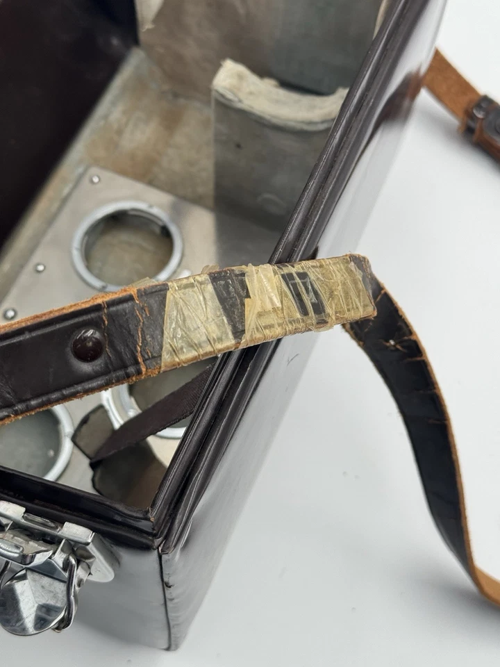 De colección Nikon F Cuero Cámara/Compartimiento Lentes Accesorios Estuche Bolso Raro Foto 3 de 4