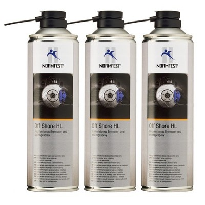 Normfest Hochleistungs Bremsen- und Montagespray Off Shore HL 3x 500ml
