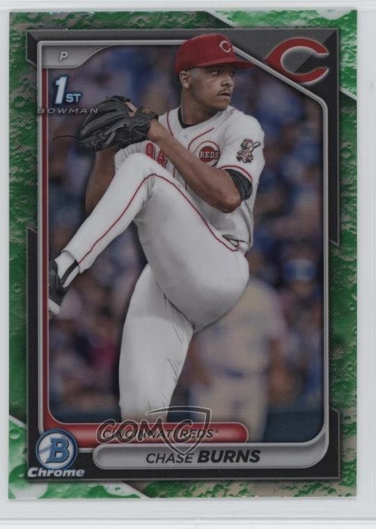 2024 Bowman Draft Chrome Lunar Glow Refractor Chase Burns #BDC-55 1o1b