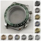 Daytona 40mm Mens Watch Steel Case for Daytona VK63 VK64 Case Fits 20mm Strap