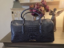 BRAHMIN MYLA ALDEN ROAD DARK INDIGO TRAVEL WEEKENDER BAG NWT $465