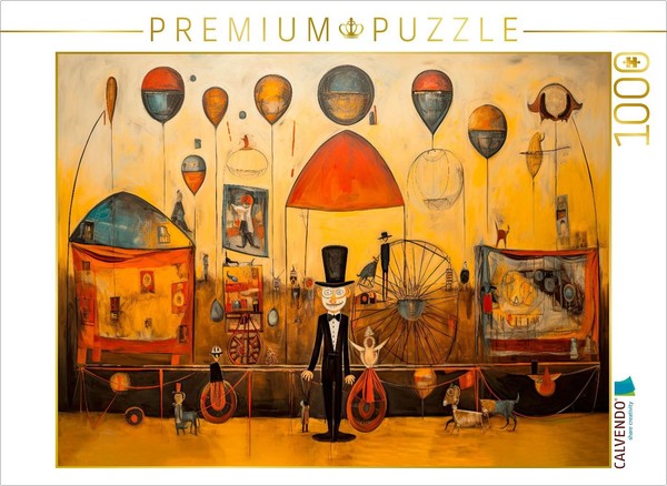 Calvendo Puzzle Circus Of Time Travelers | 1000 Pieces, Finished Size 25.2 × 18.-image