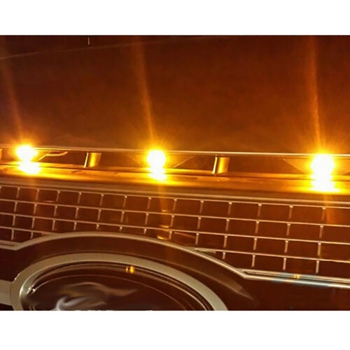 2pcs Amber LED Turn Signal Lights For Wrangler Flat Fender Marker 18mm - Picture 7 of 11