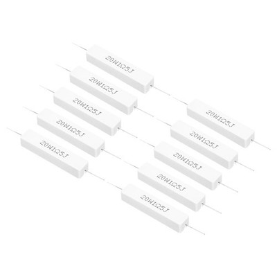 20 Pcs 1.5 Ohm Resistors, 20W Power Ceramic Cement Resistor Kit Tolerance 5%
