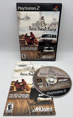 Paris-Dakar Rally (Sony PlayStation 2, 2001) PS2 W/Manual- Tested- Disc Polished