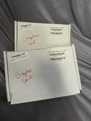 Lot of 2 New PNY NVIDIA Quadro NVS 450 512MB Graphics Cards VCQ450NVS-X16-PB