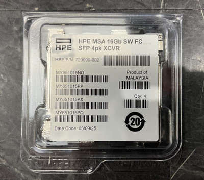 HPE 16Gb Fibre Channel SFP+ Transceiver 4 pack C8R24B   ️  ️ NEW