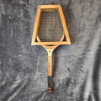 Vintage Cortland National Wood Tennis Racquet With Press Custom Built Racket