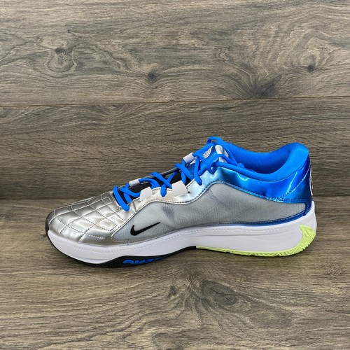 Nike Giannis ZOOM Freak 5 Basketball Sneakers Size 12 Metallic Silver DX4985-402 - Picture 2 of 10