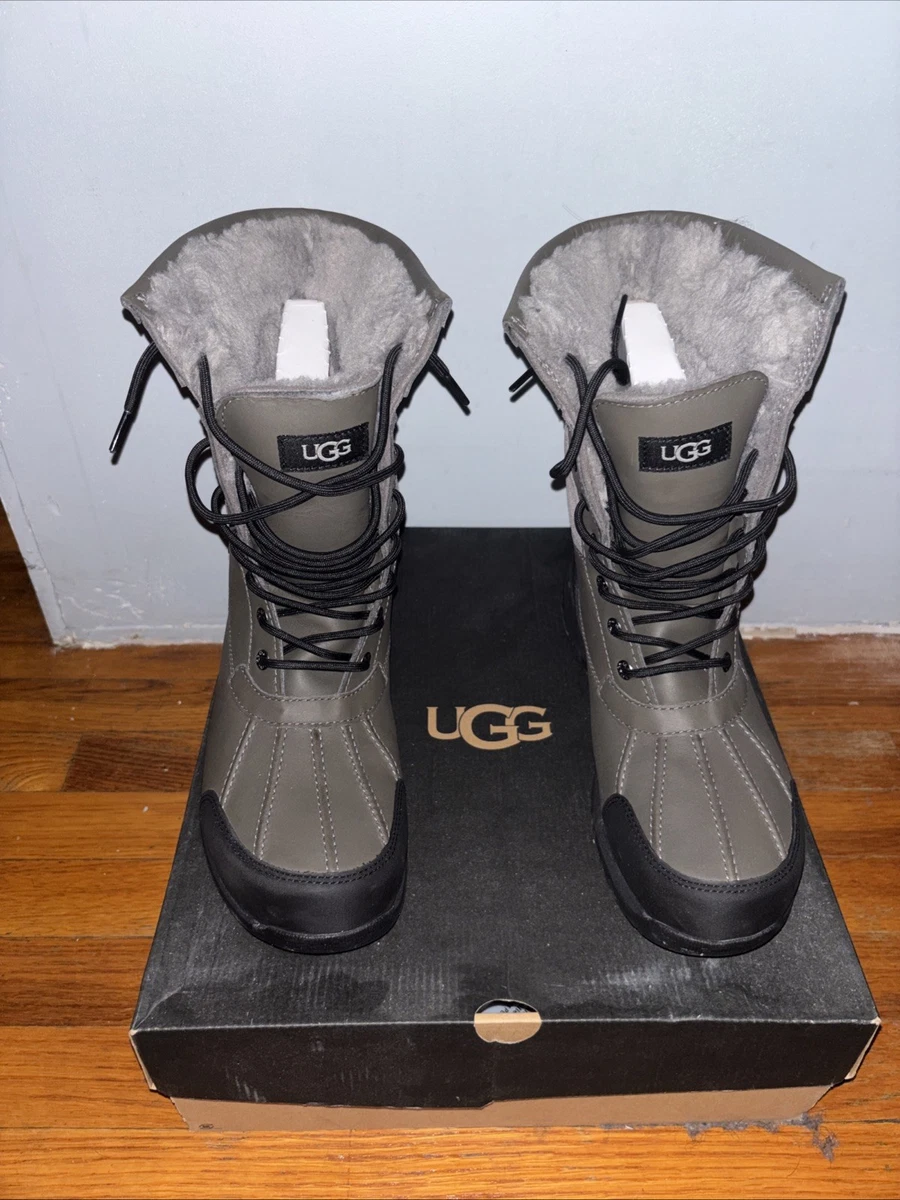 Ugg grey Wesley lace up Chukka sheepskin boot 8 UGG Gray Men main image 3