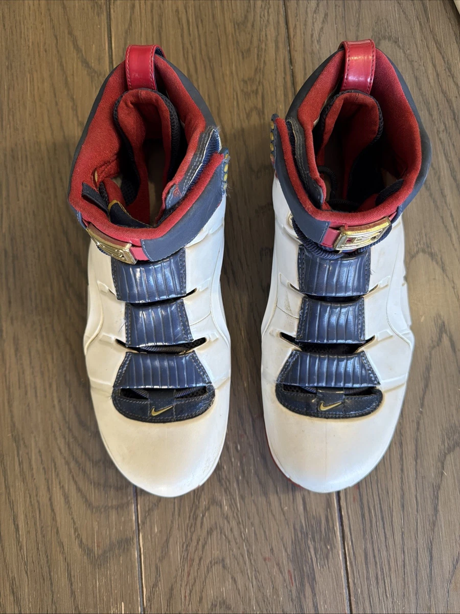 Preços baixos em Nike Zoom LeBron 4 Black White Red | eBay
