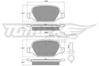 Tomex Brakes Bremsbelagsatz, Scheibenbremse TX 12-702 FüR Abarth