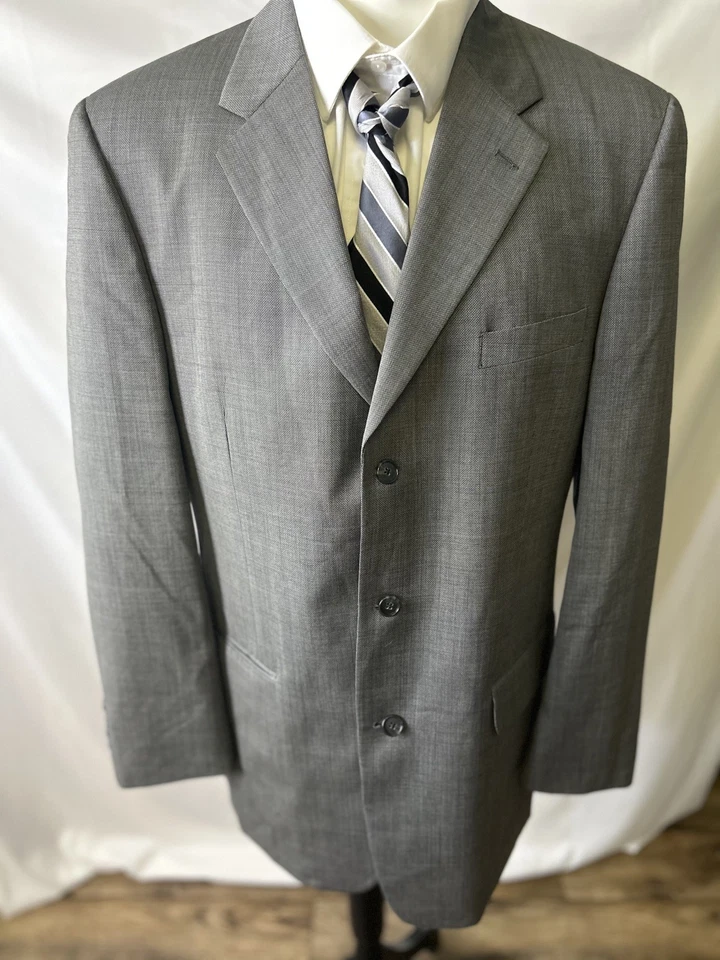 Traje Tasso Elba Para Hombres L42 Pieza Lana Blazer Chaqueta Pantalones Clásico Macy’s Foto 2 de 4