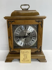 VTG HAMILTON Wheatland Westminster Chime Mantle Clock 340-020 2 Jew W/KEY Read⬇️