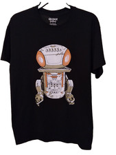 Fidgi Robot T Shirt Matt Busch Black Sz M Graphic 2 Sided Gothic Streetwear