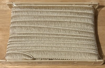 NEW SEALED 18yards, 1.25  Brush Fringe Trim Conso Cream Shiny upholstery trim