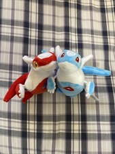 Pokemon Center Latios  Latias 8 Inch Plush Set