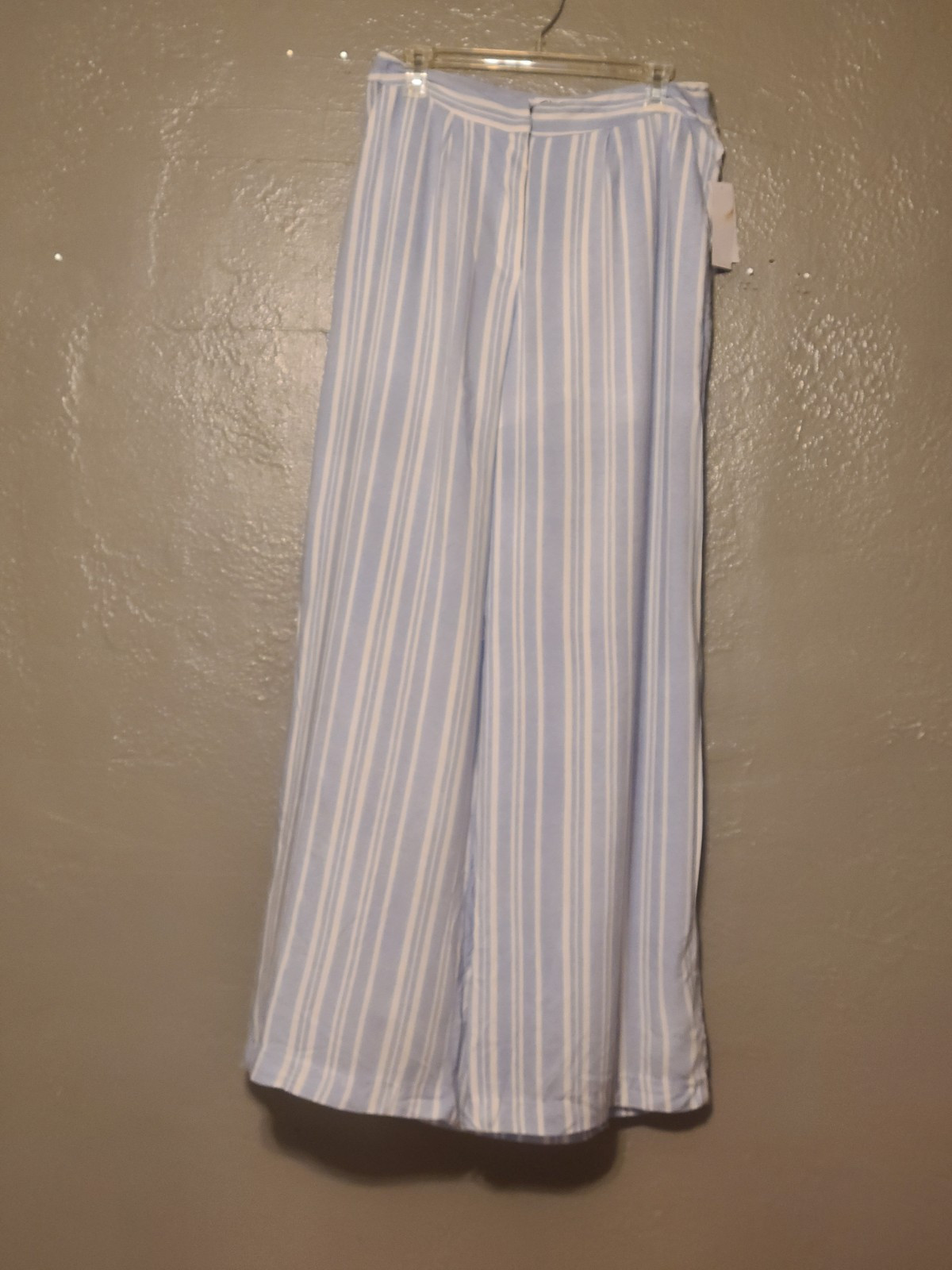 NEW the edit by seventeen Blue Striped Wide Leg Women's Pant Casual Palazzo