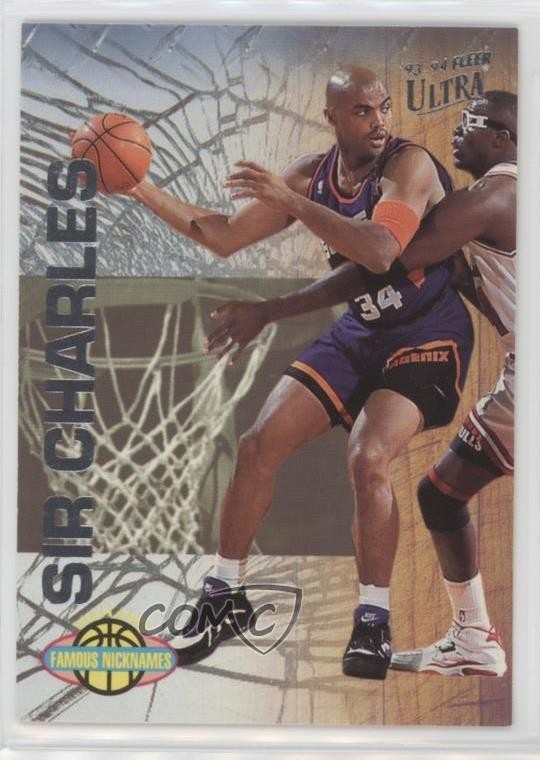 1993-94 Fleer Ultra Famous Nicknames Charles Barkley #1 HOF 12am