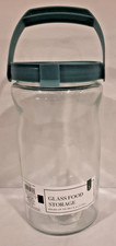 BRAND NEW GLASS FOOD STORAGE CONTAINER WITH HANDLE HOLDS UP TO 59.1 FL OZ