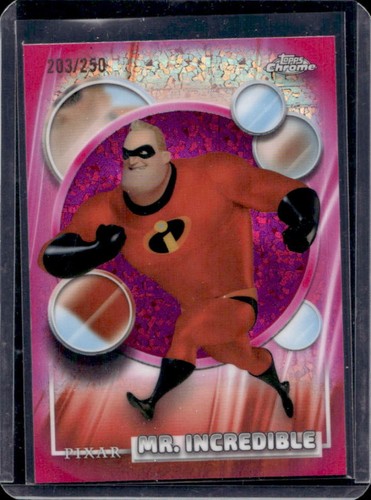 2026 Topps Chrome Disney Mr. Incredible Pink Mini-Diamond Refractor #/250