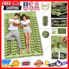 Camping Sleeping Pad,Double Sleeping Pad for Camping-Self Inflating 4" Extra-...