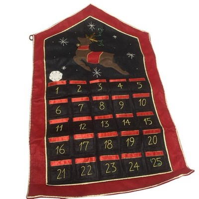 Christmas Countdown Advent Calendar  Wall Hanging Decor Tree Holiday 2004
