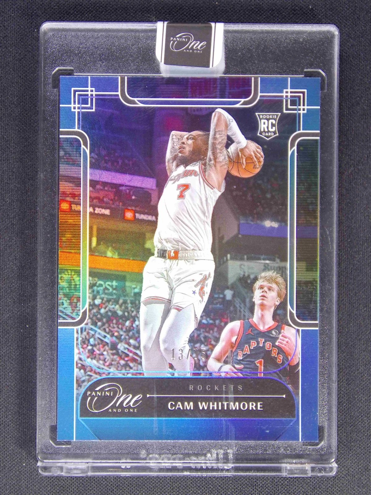 2023-24 Panini One And One Cam Whitmore #148 RC Rookie Blue /35