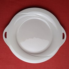 Seltmann Weiden Orlando Fine Cream Platte Kuchenplatte mit Griff 28 cm Porzellan