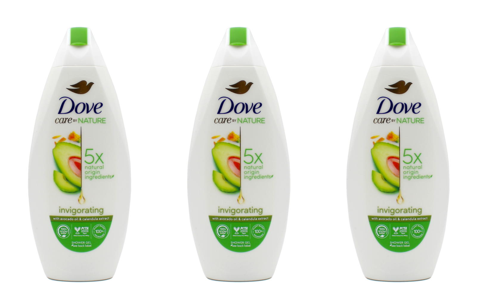 Dove Pflegedusche Care By Nature Invigorating , 3x225ml