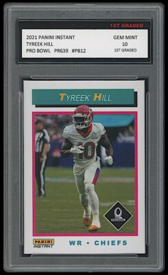 TYREEK HILL 2021 PANINI INSTANT PRO BOWL 1ST GRADED 10 CARD #PB12  CHIEFS/DOLPHIN | eBay