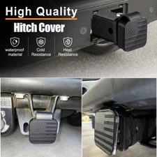 2" Black American Flag Hitch Cover Tow Trailer Receiver Tube Plug Cap 4-Way Flat